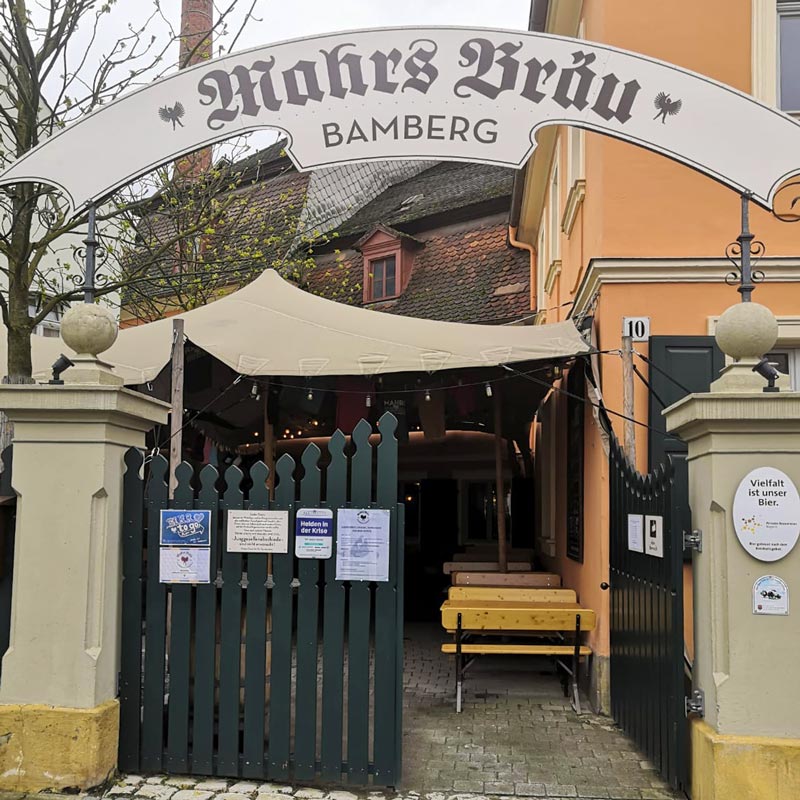 Mahrs Bräu Bamberg Vorderansicht