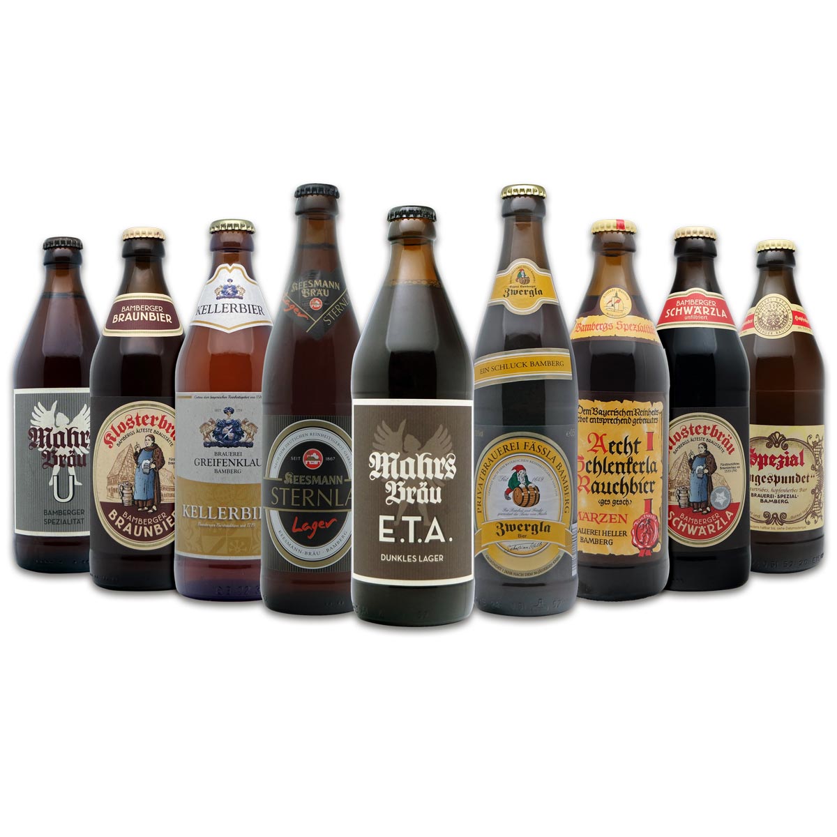 9 verschiedene original Bamberger Biere kaufen