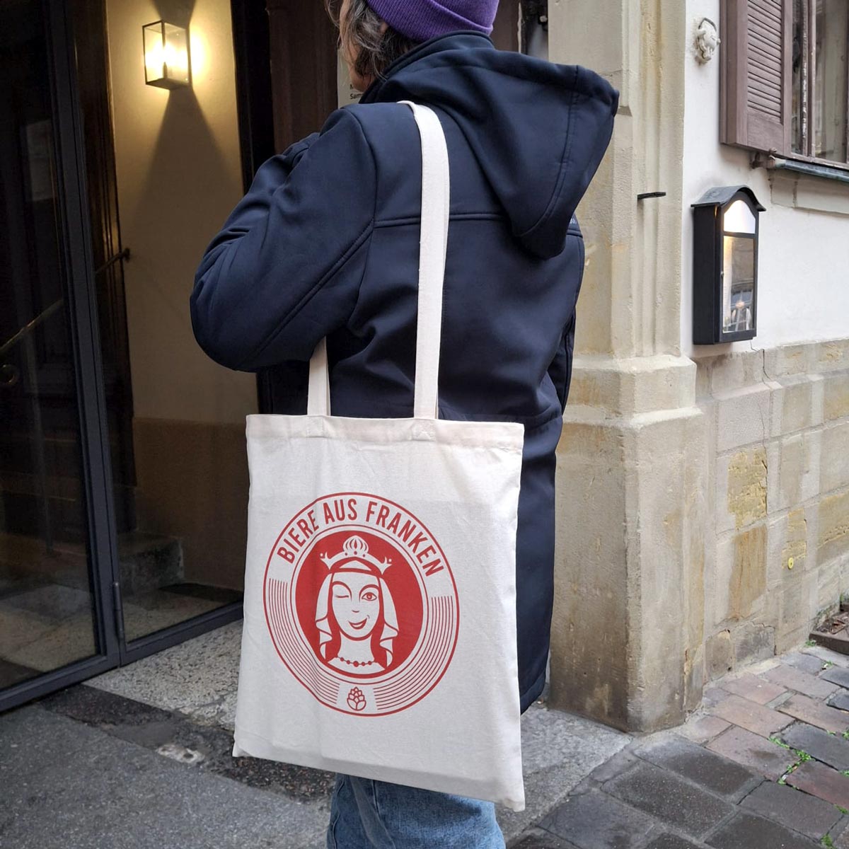 Baumwolltasche mit BIERE AUS FRANKEN Logo kaufen