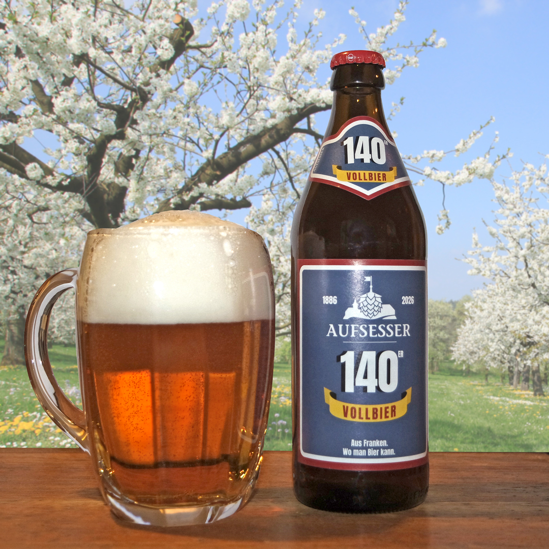 Typisch fränkisch: das 140er Vollbier der Aufsesser Brauerei
