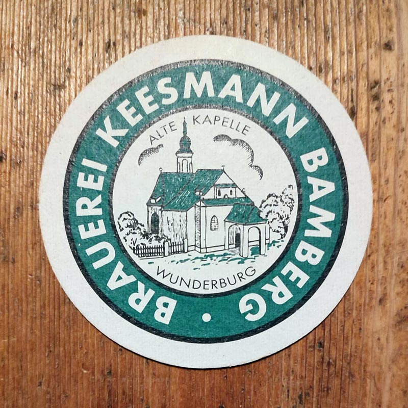 Brauerei Keesmann Bamberg historischer Bierdeckel